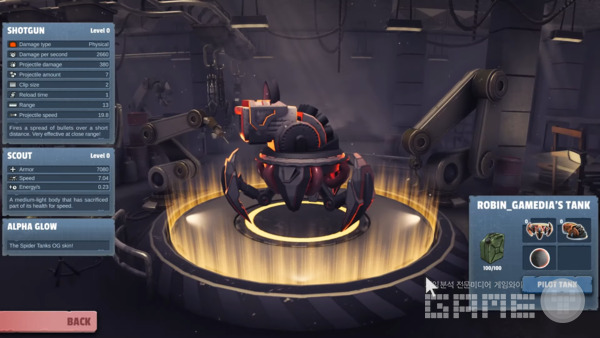 탱크의 파일럿이 되어 게임을 하고, 이후 탱크 주인과 전투에서 얻은 보상을 나눠 가진다