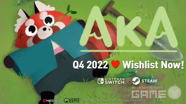 코스모 가또에서 개발 중인 캐주얼 힐링 어드벤처 게임 ‘아카(Aka)’