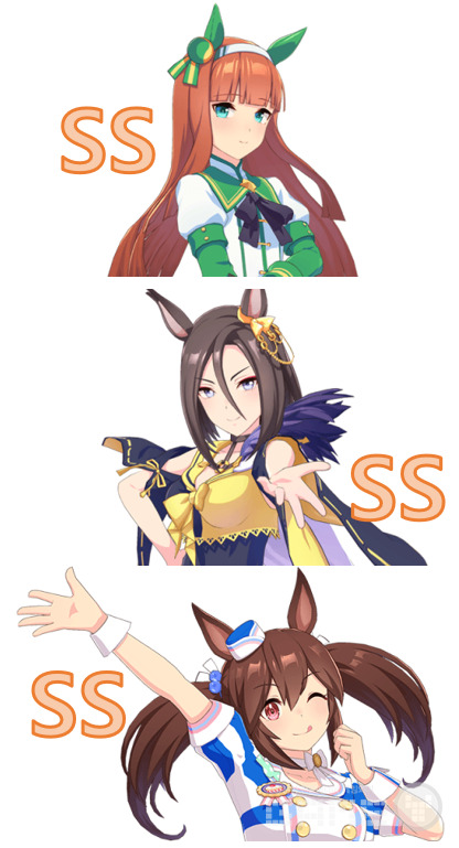 사일런스 스즈카(도주)와 에어 그루브(선입), 히시아 케보노(선행)