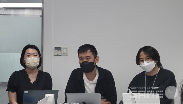 (왼쪽부터) 정다운 대리(마케팅 담당) 박민규 PD (개발 총괄), 최태환 차장 (사업 담당)