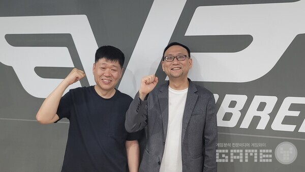 빅브레이크게임즈 박수용 대표, 권혁민 피디, 게임와이 촬영