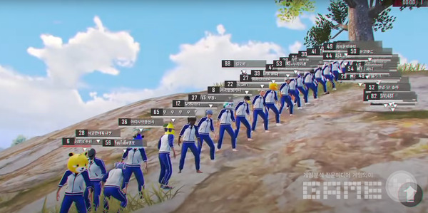 이용자 70명이 찍은 '모징어 게임'