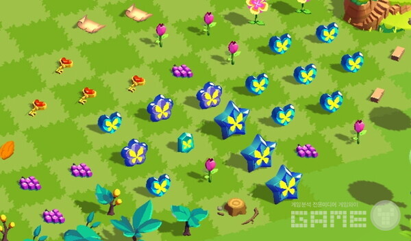 3개가 뭉쳐졌을 때, 그 이후의 콤보를 생각해서 미리 매치를 해 둬야 한다. 사진=게임와이 촬영