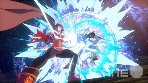 원작의 ‘카이저(스트라이커 2차 각성)’가 각성 스킬 ‘극진: 패황단공권’을 사용하는 모습