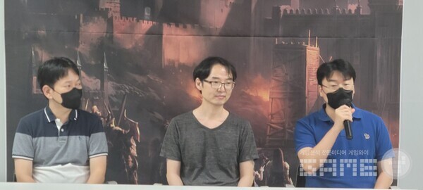 (왼쪽부터) 김의현 디렉터, 박영식 PD, 박현철 실장 / 게임와이 촬영