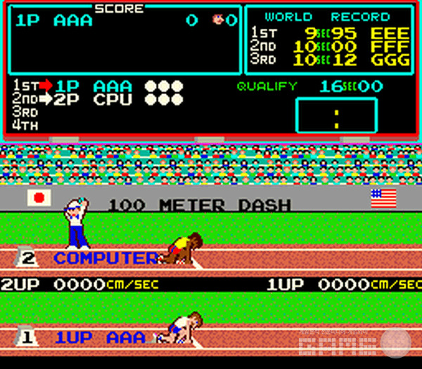 100미터 달리기 / arcade-museum.com