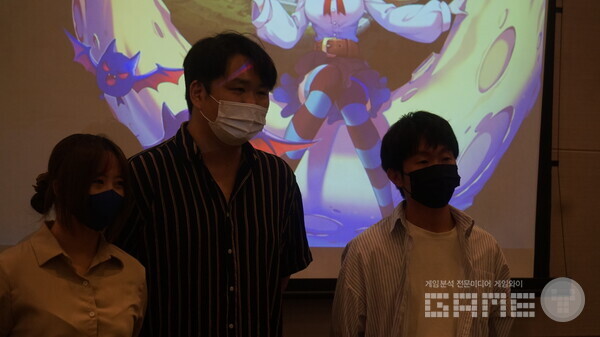 (왼쪽부터) 류경민 마케팅 팀장, 이희수 총괄 팀장, 선상웅 사업 PM / 게임와이 촬영