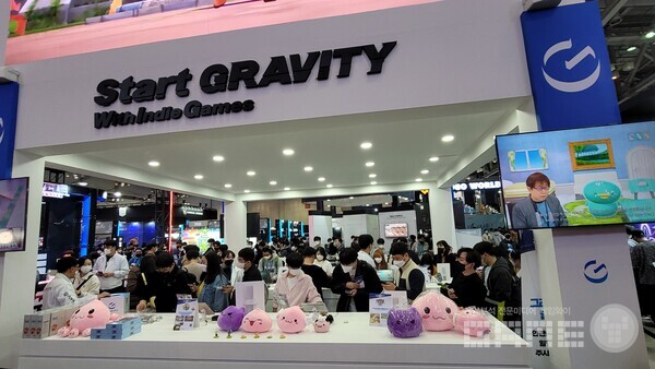 그라비티 부스/게임와이 촬영