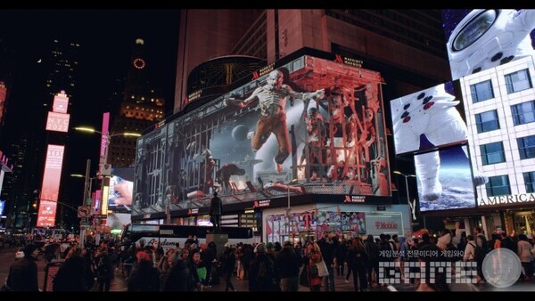 칼리스토 프로토콜 전광판 /크래프톤