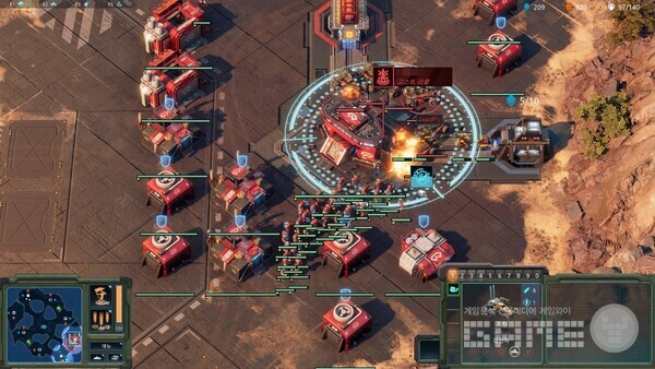 일꾼을 다 잡은 후 스킬로 귀환 준비 중이다 / 게임와이 촬영