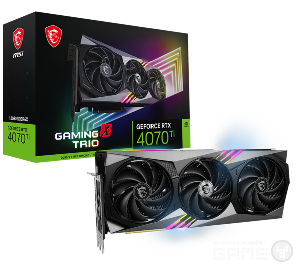 MSI 지포스 RTX 4070 Ti 게이밍X 트리오 트라이프로져3