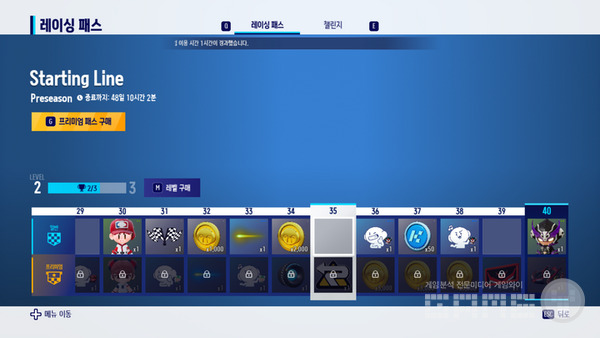 레이싱 패스에서도 게임 플레이에 영향을 주는 아이템은 없다