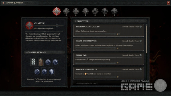 시즌 여정에서는 다양한 위상을 얻을 수 있다 / 출처 디아블로4 공식 홈페이지