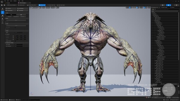 스켈레탈 에디터의 예시 / 에픽게임즈 제공 