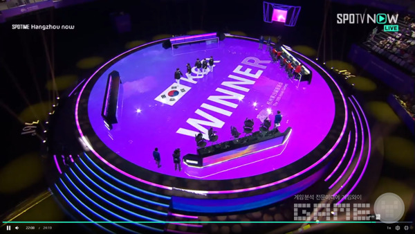 아시안게임 롤 중국 4강경기 승리 /스포TV