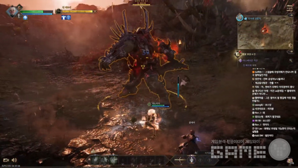 보스와의 대전이 시작됐다. 티엘 튜토리얼 보스 /게임와이 촬영