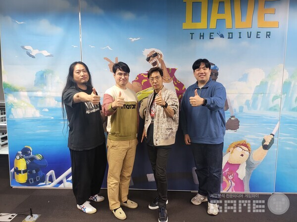 황재호 디렉터는 데이브를 즐겨주신 이용자들에게 다시금 감사하고 재미있는 콘텐츠를 보여드리기 위해 준비하겠다라고 말했다 / 게임와이 촬영