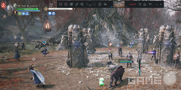 티엘 지역 보스 모르쿠스를 두고 벌어지는 PVPVE /게임와이 촬영