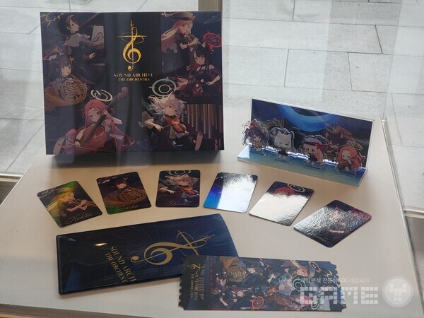 오케스트라 굿즈 패키지도 확인해볼 수 있었다 / 게임와이 촬영