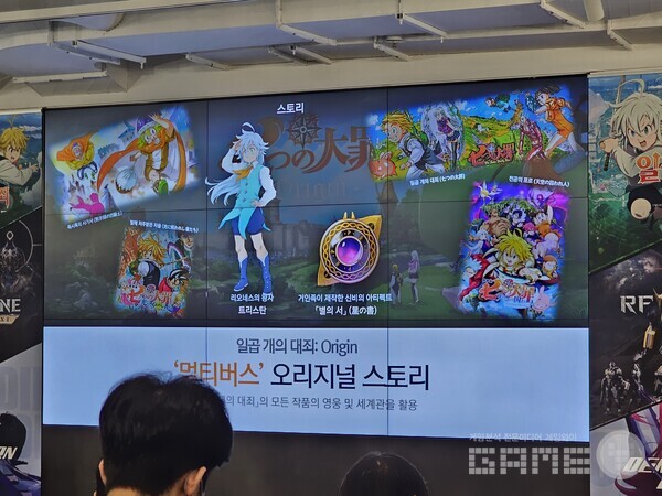 일곱개의 대죄 오리진 /게임와이 촬영