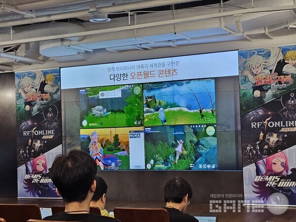 일곱개의 대죄 오리진 /게임와이 촬영