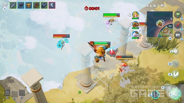 난투형 장르의 재미를 잘 살렸지만, 체력 회복이 너무 어려워 말린 상황에서 풀어내는것이 힘들다 / 엔씨 제공