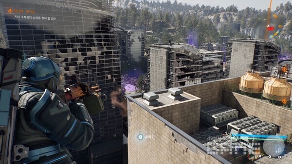 낙하 대미지가 없으니 편하게 이동하고 떨어져도 괜찮다 / 엔씨 제공