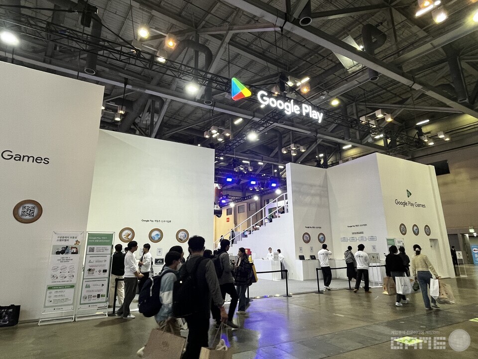 '구글 플레이 게임즈' 부스 현장 사진 / 게임와이 촬영