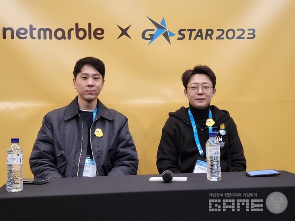 좌측부터 박종혁 사업부장, 박헌준 PD다 / 게임와이 촬영