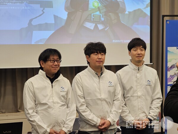 그라비티 PC콘솔 게임 3종 인터뷰 /게임와이 촬영