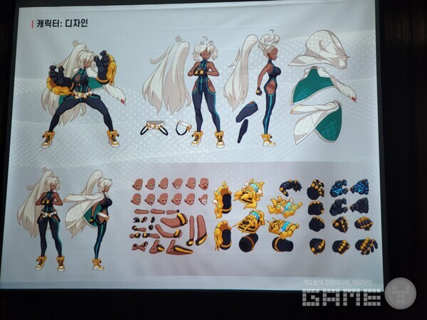 파츠별로 나눠서 애니메이션 작업이 진행되고 있다 / 게임와이 촬영