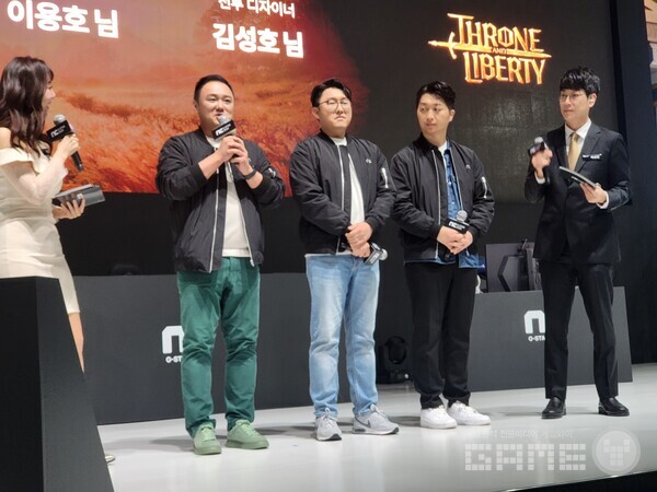 안종옥 PD는 TL의 PVE 콘텐츠를 위주로 개선된 점을 보여드리겠다고 말했다 / 게임와이 촬영