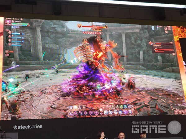 대규모 인원이 필요한 콘텐츠인 길드레이드 / 게임와이 촬영