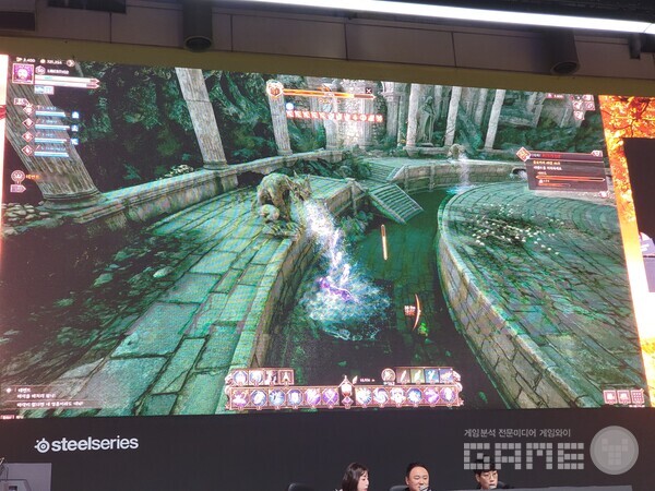 해저로 내려가면 테벤트의 디버프를 지울 수 있다 / 게임와이 촬영