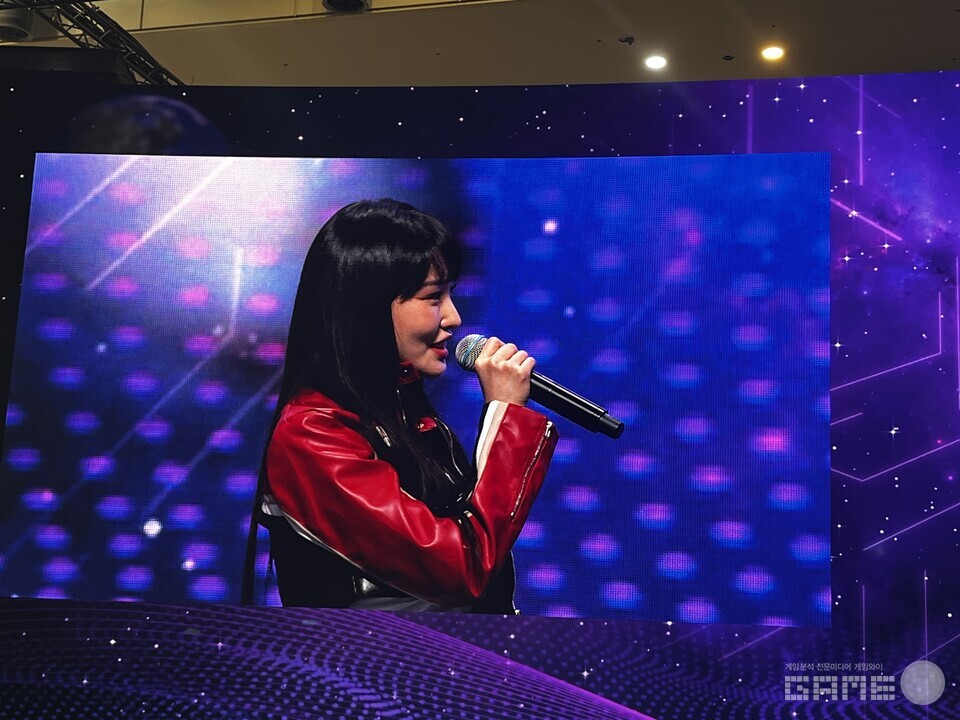 위메이드 가수 청하 특별공연 프로그램 현장 / 게임와이 촬영