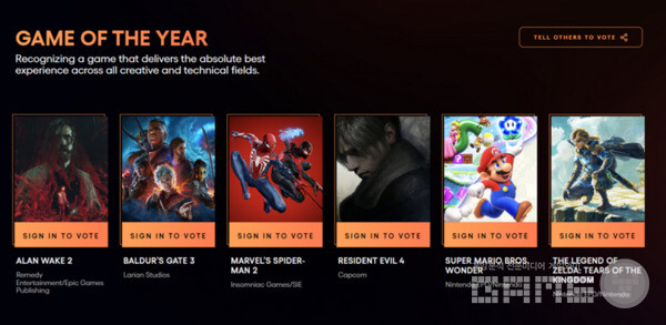 올해의 게임 훅보작 / tga