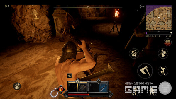 PC원작의 느낌을 모바일로 최적화한것이 특징인 다크앤다커 모바일 / 크래프톤 제공