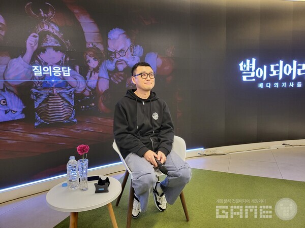 이날 자리에는 김영모 대표가 참석해 관련된 질의 응답에 답했다 / 게임와이 촬영