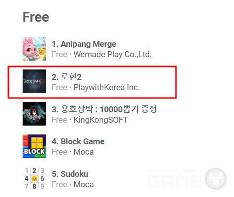 무료 인기 순위 /appfigures