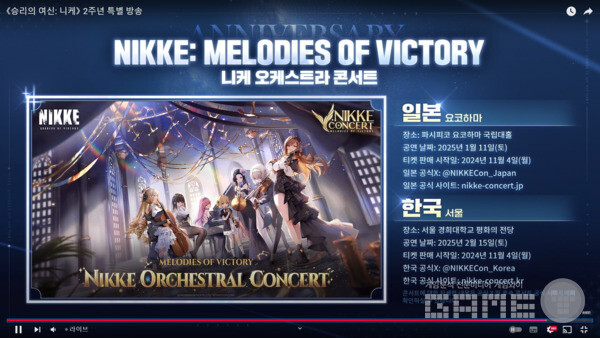 니케 2주년 특별 방송 / 게임와이 촬영