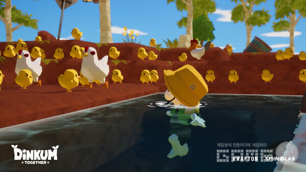 환 공포가 올 것 같이 많은 수의 삐약이와 엄마들이다. 딩컴 투게더 /크래프톤