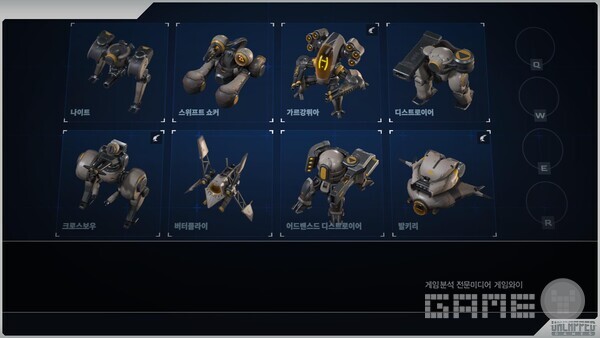 배틀에이스 유닛. 시즌마다 새로운 유닛을 추가하고 밸런스를 맞출 예정이다 