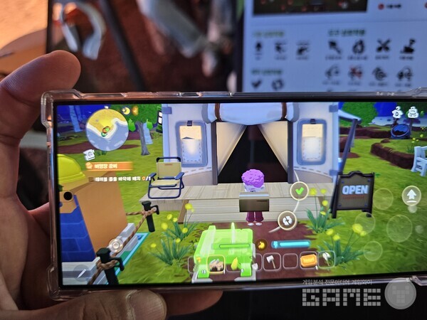 새로운 구조물을 어디에 놓을까? 익숙한 크래프팅 요소다. 지스타 딩컴 모바일 /게임와이 촬영