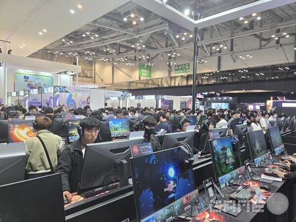 지스타 2024 웹젠 부스 / 게임와이 촬영