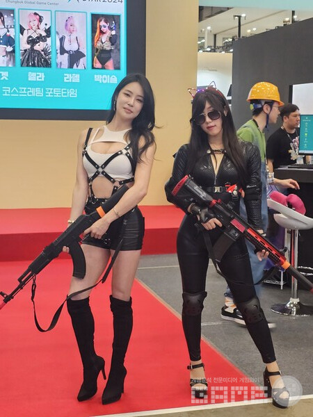 충북 글로벌 게임센터 부스걸 /게임와이 촬영