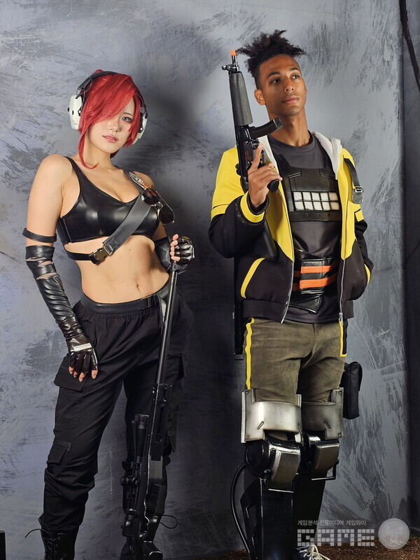 크래프톤 프로젝트 아크 부스에서 만난 또 다른 코스어 2명 /게임와이 촬영