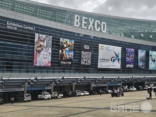 11월 13일 지스타가 열릴 벡스코 제1전시장 /게임와이 촬영