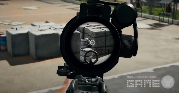 배틀그라운드의 조준 화면 /크래프톤