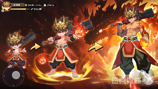 동양 신화 속 세계와 요괴 등을 구현한 ‘갓깨비 키우기’