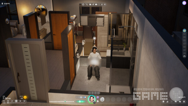 화장실에서 일을 볼 때도 모자이크 처리. 인조이 /게임와이 촬영